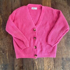 H&M Girls Chenille Cardigan size 6X/7